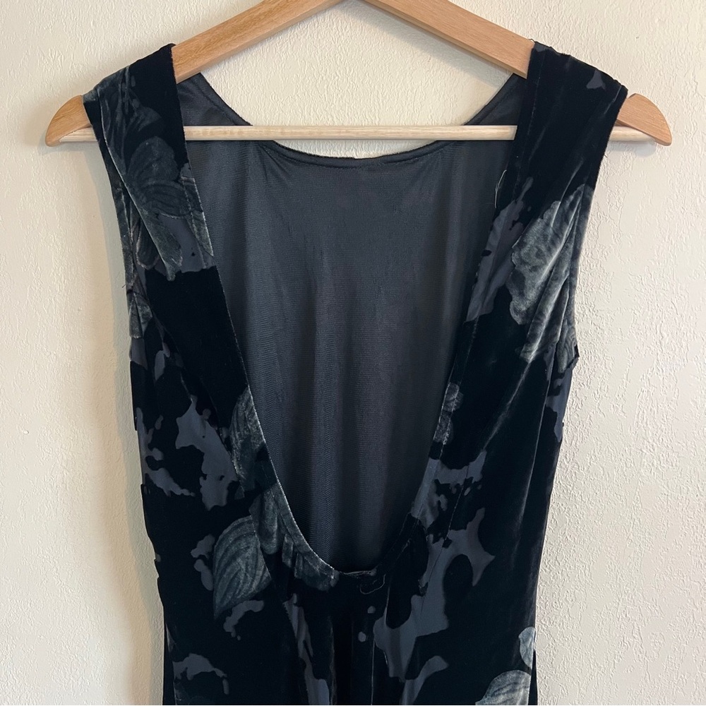 Vintage Benjamin A. Velvet Burnout Midi Dress - Picture 9 of 15